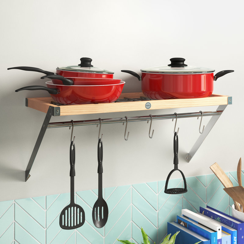 Wayfair Basics™ Wall Mounted Pot Rack & Reviews Wayfair.co.uk